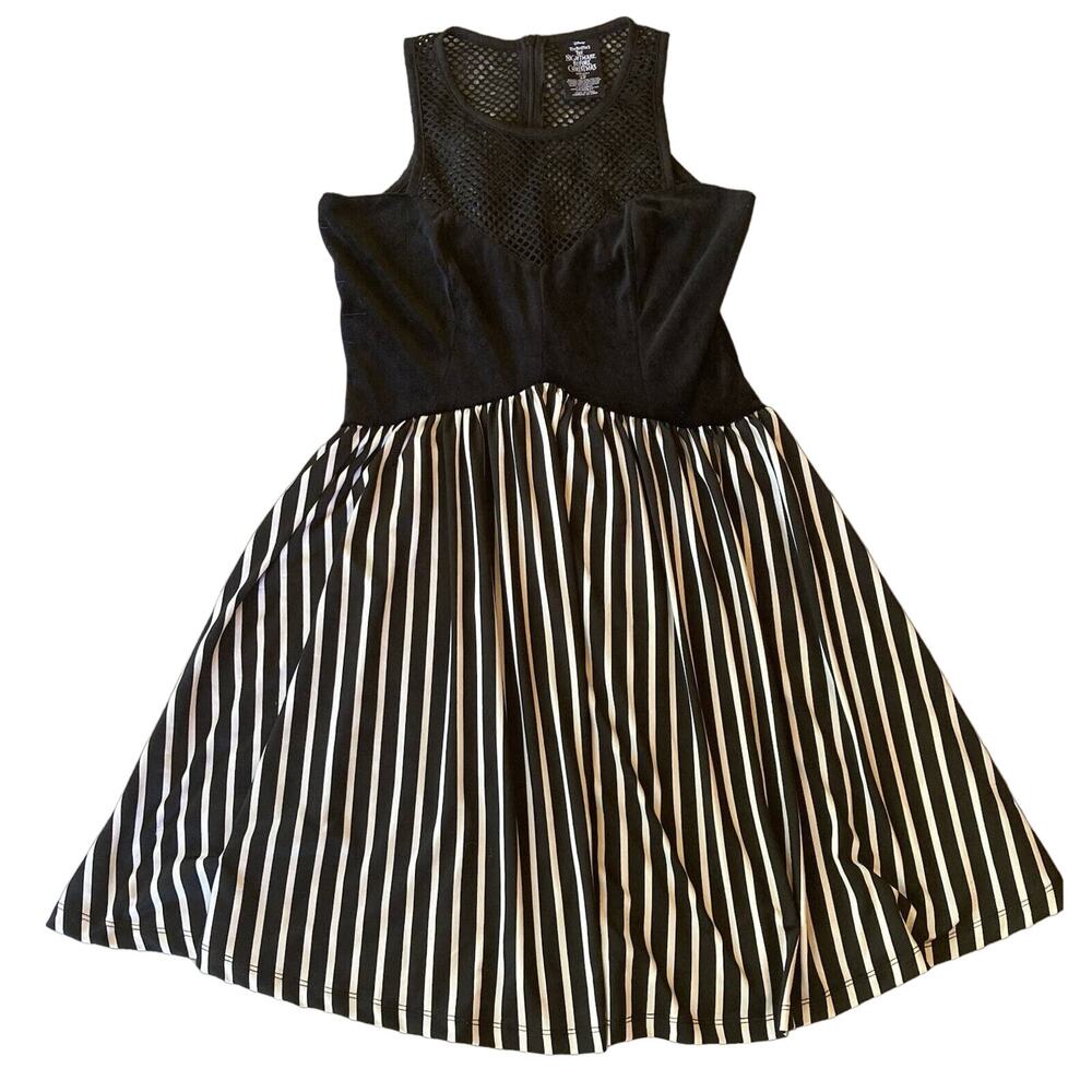 The Nightmare Before Christmas Sz S Dress Jack Skellington Disney Velvet Flowy
